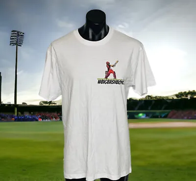 Melbourne Renegades #BIGBASHBOYCE T Shirt White Cameron Boyce BBL Cricket Size L • $27.95