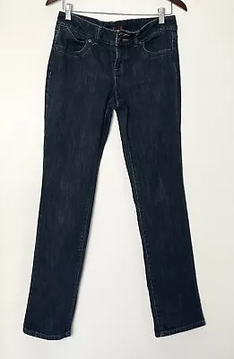 Elle Jeans Dark Wash Denim Double Back Pockets Size 8 • $12.29