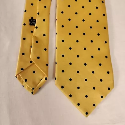 Stefano Ricci Tie Silk Luxury Italy Yellow Blue/Black  3 3/8  X 62 5 - Stained • $55.99