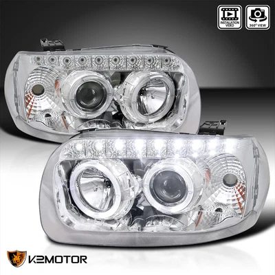 $179.38 • Buy Clear Fits 2005-2007 Ford Escape LED Halo Projector Headlights Lamps Left+Right