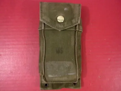 Vietnam Marine Corps USMC M1961 Canvas Ammuntion Or Magazine Belt Pouch - NICE 2 • $16.99