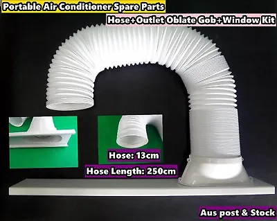 $97 • Buy 3PCs Portable Air Conditioner Spare Parts (Gob+Window Kit+Hose) (250cmx13cm)