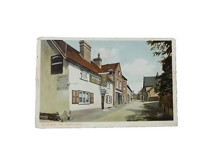 Old Postcard Of The  Leather Bottle  Cobham Devon • £2.87