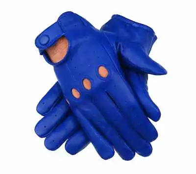 Men's Genuine Leather Driving Gloves With Knuckle Holes • $20.99