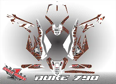 FULL Custom GRAPHICS KIT FOR KTM DUKE 790 890 2017 2018 2019 2020 2021 Drip • $144.99