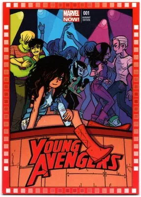 2013 UD Marvel Now!  CUTTING EDGE VARIANT COVER  Card #121-BO..YOUNG AVENGERS #1 • $4