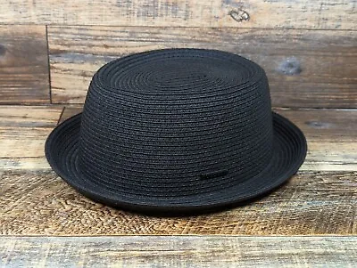 Stetson Dawson Toyo Straw Pork Pie Hat Black Men's Small • $29.99