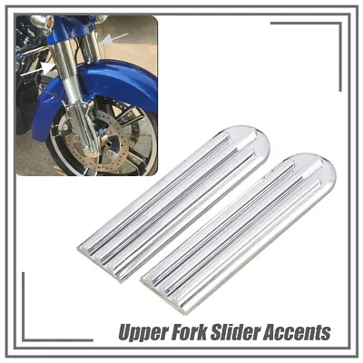 $18.98 • Buy Tri-Line Upper Fork Slider Accents For Harley 14+ Electra Street Road Glide King