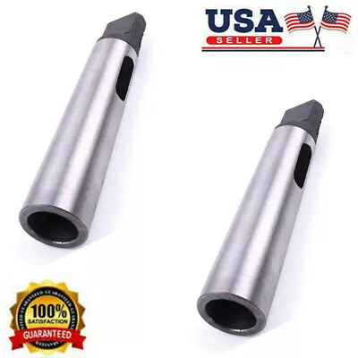 2pcs MT3 To MT2 Arbor Steel Morse Taper Reducing Adapter Drill Sleeve For Lathe • $18.99