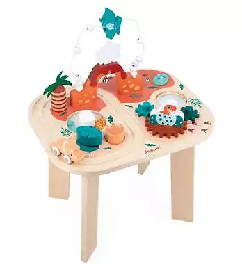 Janod Dino Activity Table Baby Toddler Wooden Standing Play Toy Gift  12m+ New • £59.99