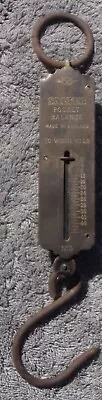 VINTAGE BRASS SALTER No.3 POCKET BALANCE SCALE TO WEIGH 50lb  • $49.99