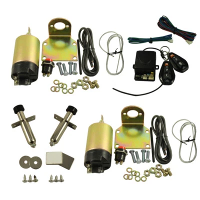 $59.66 • Buy 100Lbs 2-Doors Shaved Door Pop Handle / Latch Popper Kit With Remotes Car Truck 