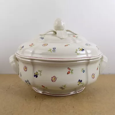 Villeroy & Boch Petite Fleur Oval Lidded Serving Bowl Tureen 12  X 9  • $79.99