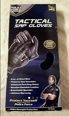 Tactical Goatskin Leather Steel Shot Motorcycle Police Security XL Gloves • $39.95