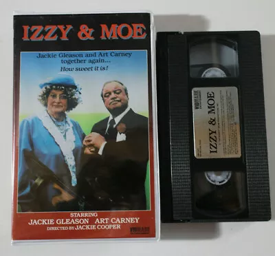 Izzy And Moe VHS 1985 GANGSTER Jackie Gleason Art Carney Vidmark Clam DRAMA • $7.99