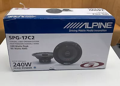 £49.95 • Buy Alpine 240w 16.5cm 6.5 Inch Car Door Shelf 2way Coaxial Speakers Open Box