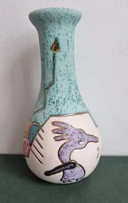 Native American Koshari Studios Phoenix Az Signed Pottery Vase Gilt Etched • £30