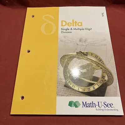 Delta Tests : Single And Multiple-Digit Division By Math-U-See (2013) Homeschool • $7.99