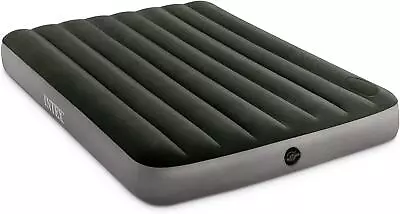 Intex FULL DURA-BEAM DOWNY AIRBED WITH FOOT BIP Inflatable Mattress - Double • £22.99