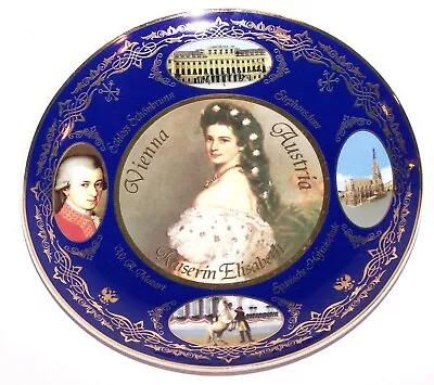 Beautiful Htf Vienna Austria Kaiserin Elisabeth Mozart Stephansdom 7 1/2  Plate • $38.99