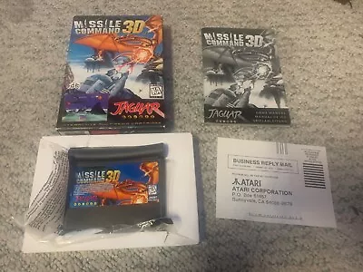 Missile Command 3D Atari Jaguar Complete In Box CIB Tested Works • $124.99