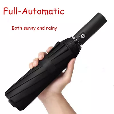 Automatic Umbrella Men's And Women's Folding Large Rain And Sunshine Umbrella • $12.34