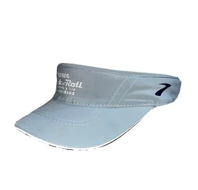 Brooks Rock N Roll Marathon Series Visor Blue Sun Hat Adjustable Strap Adult • $6
