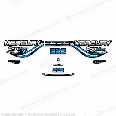 Fits Mercury 225hp Optimax Decals- 1999 (Blue) • $109.95