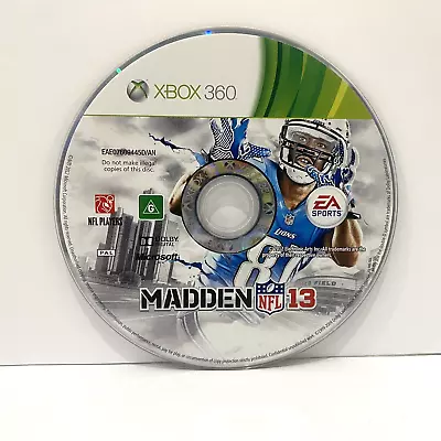 Madden NFL 13 - Xbox 360 - Disc/CD Only PAL Free Postage Tested & Fully Working • $3.80