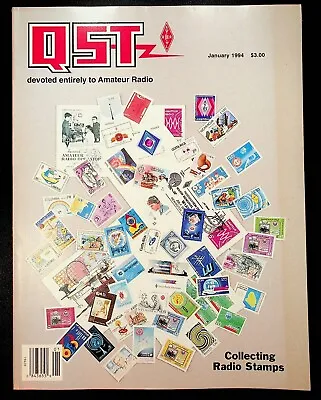 VINTAGE QST Magazine January 1994 Stamps SSTV Capacitors AMSAT-NA ARRL HAM Radio • $14.99