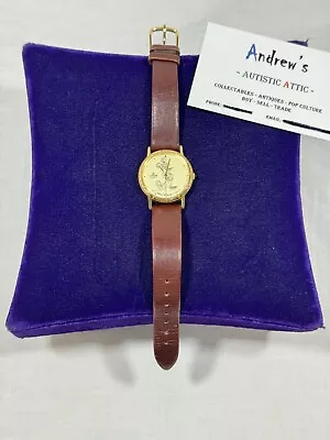 Vintage Disney Mickey Mouse Gold Toned Lorus Watch!  • $21.97