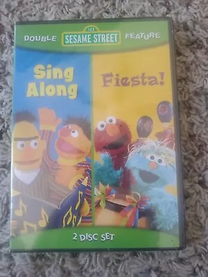 Sesame Street Double Feature: Sing Along & Fiesta! DVD Kids Educational Elmo NEW • $9.49