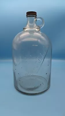 SCARCE Vintage THE F. W. FITCH CO 1 One GALLON GLASS JUG Bottle CAP • $24.99