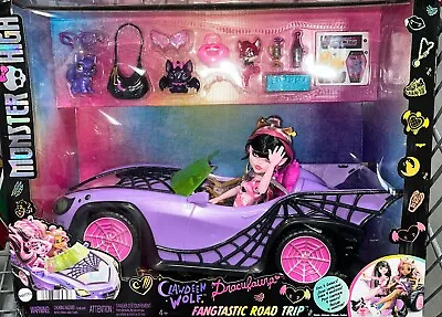 Monster High Clawdeen & Draculaura Road Trip Car & Dolls | Fast Shipping | NEW • $68.98