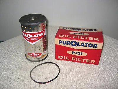 Vintage Purolator Oil Filter P-131 Chevrolet V-8 1956-1957 Chevy PM-11 • $11.75