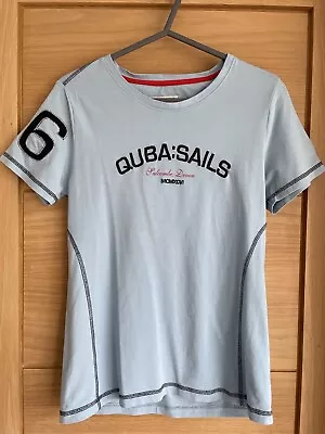 QUBA:SAILS Women's Blue X-SERIES T-Shirt Size 10 • £11.99