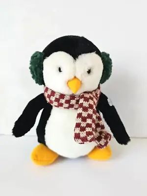 Mummford McFinn Plush Penguin Debbie Mumm Hugsy 6  Scarf Earmuffs • $8.99