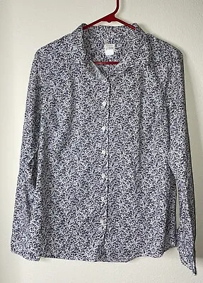 J. Crew The Perfect Shirt Mini Floral Women’s Button Down Long Sleeve Medium • $21.99