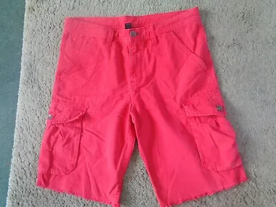 £35 • Buy Mens Red Cargo Shorts Size 36 From True Religion