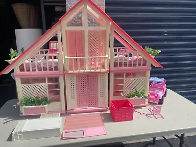 Vintage 1985 A-Frame Dream Doll House With Accessories-Items From 1977-1987 • $749.95