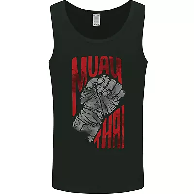 Muay Thai Fighter Fist MMA Martial Arts Mens Vest Tank Top • £10.49