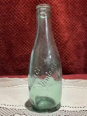 Rare Virginia Etna Springs Green Glass Straight Sided Bottle Vinton Va. • $15