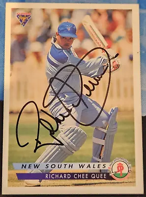 1994 FUTERA RICHARD CHEE QUEE Mercantile Mutual New South Wales Autographed #79 • $7.49
