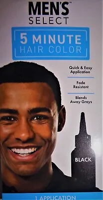 Men's Select 5 Minute BLACK Hair Color Permanent Hair Dye Lot Of 1 23 & 6  * • $9.95