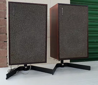 Tandberg TL 1807 Speakers Pair + AVF Metal  Stands HiFi Vintage Untested 1970s • £105