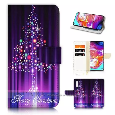 ( For Optus X Power 2 ) Flip Wallet Case Cover AJ40001 Christmas Tree • $12.99