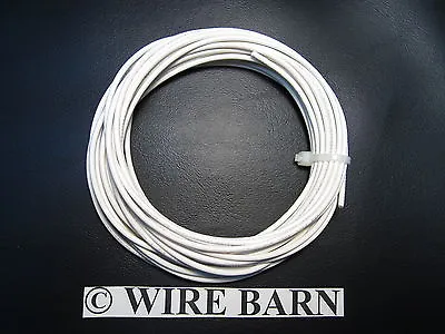 Mtw 20 Awg Gauge White Stranded Copper Wire 25 Feet Machine Tool Wire- Usa Made • $5.99