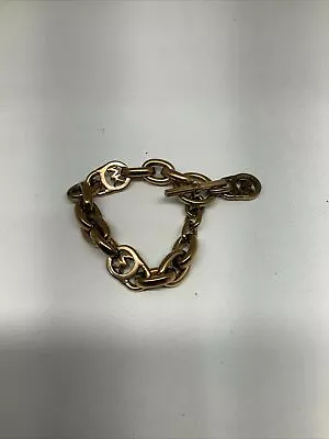 MICHAEL KORS Rose Gold Toggle Chain Bracelet Padlock • $14.99