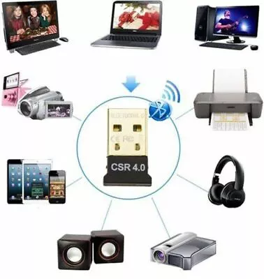 Bluetooth 4.0 USB 2.0 CSR 4.0 Dongle Adapter For PC LAPTOP WIN XP VISTA 7 8 10 • $2.46