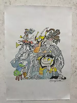 Maurice Sendak Painting On Paper (Handmade) Signed And Stamped • $130